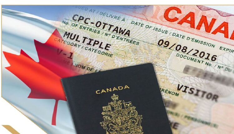 جواز سفر كندي مع تأشيرة الإقامة الدائمة في كندا - الإقامة الدائمة الإنسانية في كندا