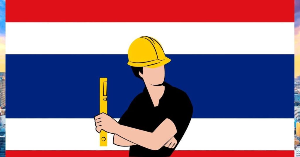 علم تايلاند - العمل في تايلاند 